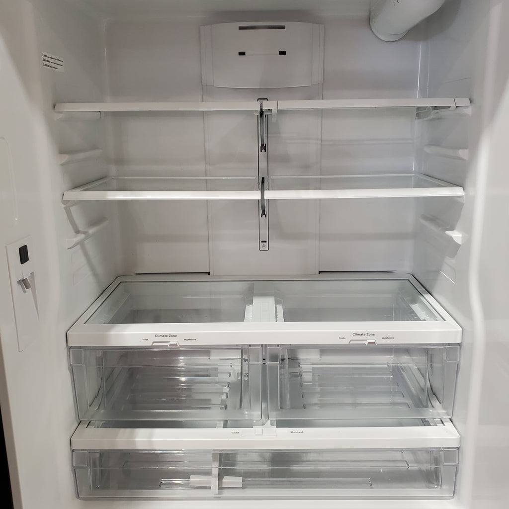 Pictures of GE 18.6 cu. ft. French Door Refrigerator in Black, Counter Depth ENERGY STAR 31131SD20 - GWE19JGLBB - Scratch & Dent (Minor) - Neu Appliance Outlet - Discount Appliance Outlet in Austin, Tx