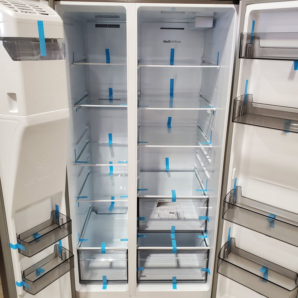 Hisense 29.1 cu. ft. Standard Depth Side by Side Refrigerator Stainless Steel 3SD741 - HRS290P5FSE - Scratch & Dent (Minor)