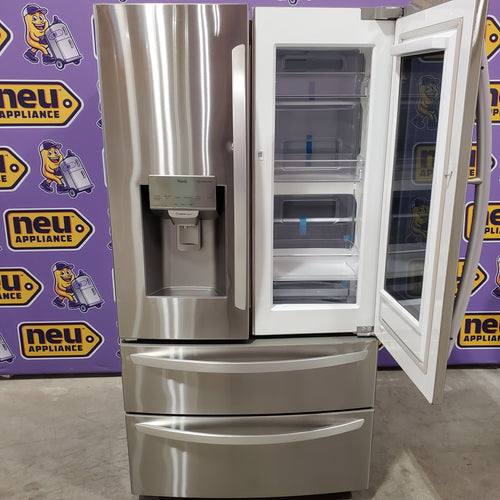 LG 27.8-cu ft 4-Door French Door Refrigerator with Dual Ice Maker in Fingerprint Resistant Steel 31131SD15 - LRMXS2806S - Scratch & Dent (Minor)