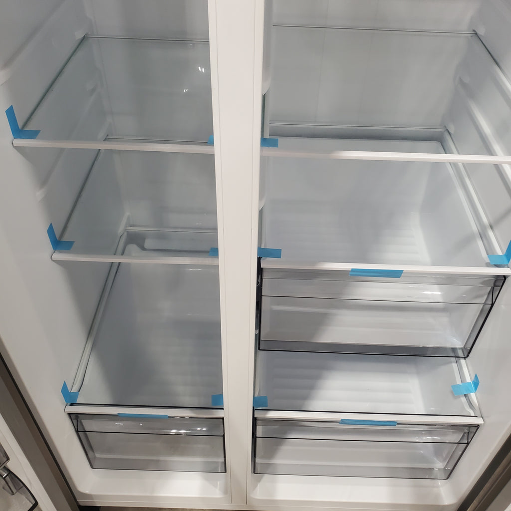 Pictures of Hisense 29.1 cu. ft. Standard Depth Side by Side Refrigerator Stainless Steel 22SD021 - HRS290P5FSE - Open Box - Neu Appliance Outlet - Discount Appliance Outlet in Austin, Tx