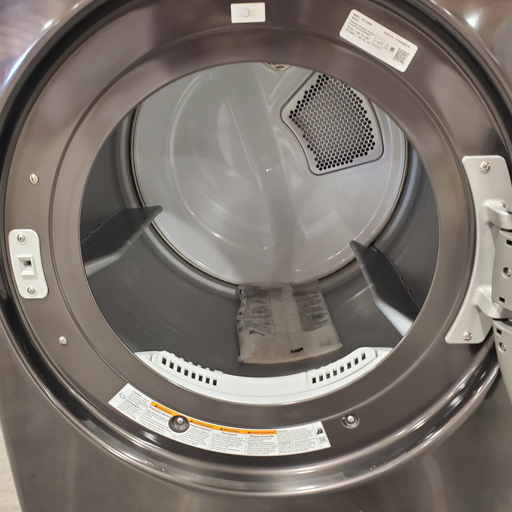 Pictures of LG Black Steel Smart Wi-Fi Enabled Front Load Electric 7.4 Cu. Ft. Dryer with TurboSteam and Built-In Intelligence 17SD099 - DLEX4000B - Scratch & Dent (Minor) - Neu Appliance Outlet - Discount Appliance Outlet in Austin, Tx