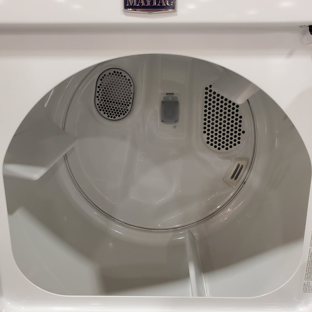 Pictures of Maytag Top Load 4.8 cu ft Washer with Deep Fill and Slow-Close Glass Lid MVW6200KW - Scratch & Dent (Minor) and Maytag 7.0 cu. ft Top Load Gas Dryer with Moisture Sensing 16171 - MGD6200KW - Scratch and Dent (Minor) - Neu Appliance Outlet - Discount Appliance Outlet in Austin, Tx