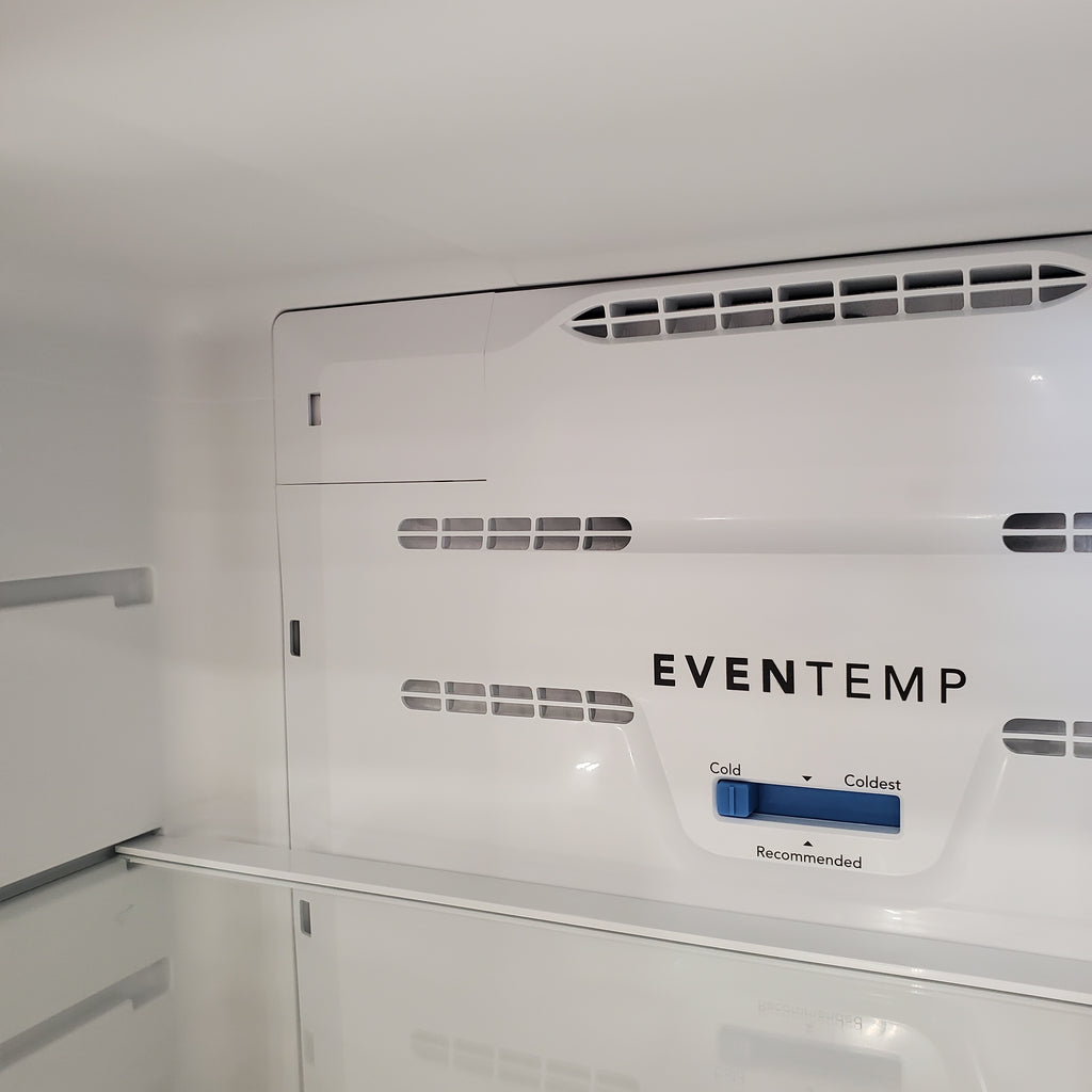 Frigidaire 30" Wide Garage Ready Top Freezer 18 Cu. Ft. Refrigerator with EvenTemp Cooling System and Spacious Interior Storage in White - 5SD200 - FFTR1814WW - Scratch & Dent (Minor)