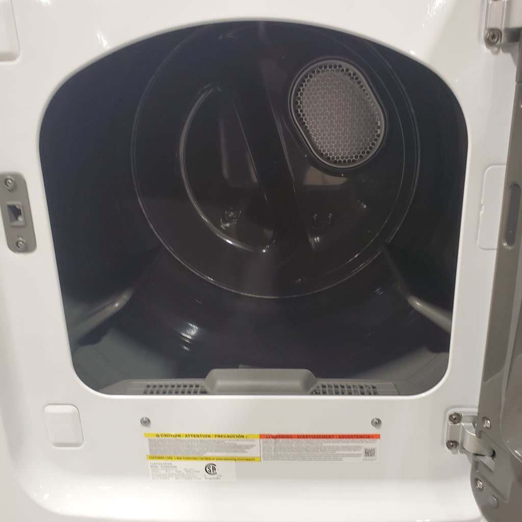 Pictures of Samsung White Top Load 5.0 Cu. Ft. Washer with Active Water Jet WA50R5200AW - Certified Refurbished and Samsung White Electric 7.4 Cu. Ft. Dryer with Sensor Dry DVE50R5200W - Scratch and Dent (Minor) - Neu Appliance Outlet - Discount Appliance Outlet in Austin, Tx