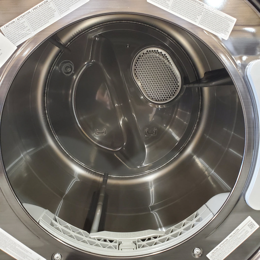 Pictures of Samsung Brushed Black Smart Gas 7.5 Cu. Ft. Dryer with Steam Sanitize+ and Sensor Dry DVG50BG8300V - Scratch and Dent (Minor) - Neu Appliance Outlet - Discount Appliance Outlet in Austin, Tx