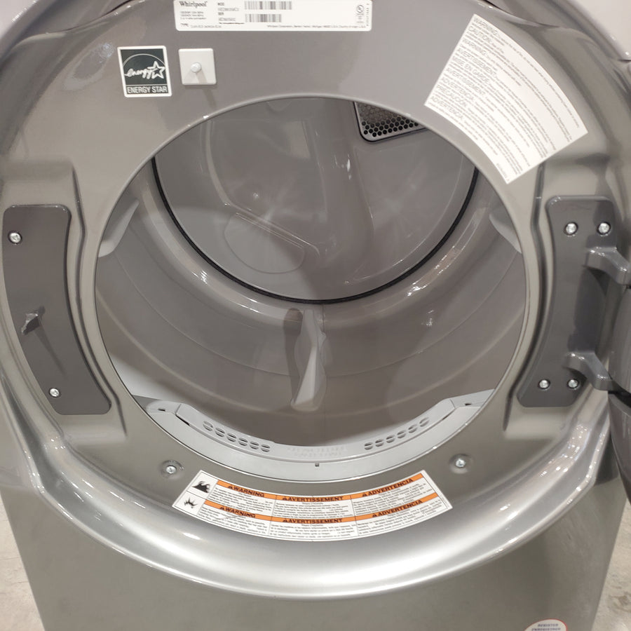 Chrome Shadow Whirlpool 7.4 Cu. Ft. Electric Wrinkle Shield Dryer with Steam WED6605MC - Scratch & Dent - Minor