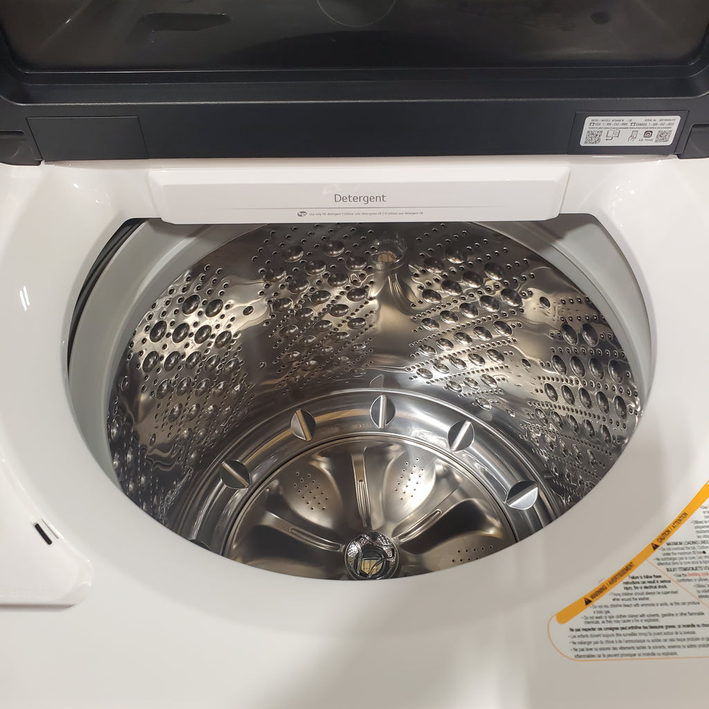 Pictures of LG 5.5 cu. ft. Mega Capacity Top Load Washer with Impeller in Alpine White WT8400CW - Open Box - Neu Appliance Outlet - Discount Appliance Outlet in Austin, Tx