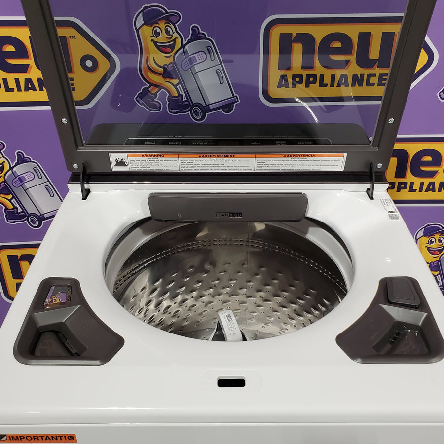 Whirlpool 5.2 - 5.3 cu. ft. Top Load Washer with 2 in 1 Removable Agitator and Load & Go™ Dispenser 22136SD358 - WTW8127LW - Scratch & Dent (Minor)