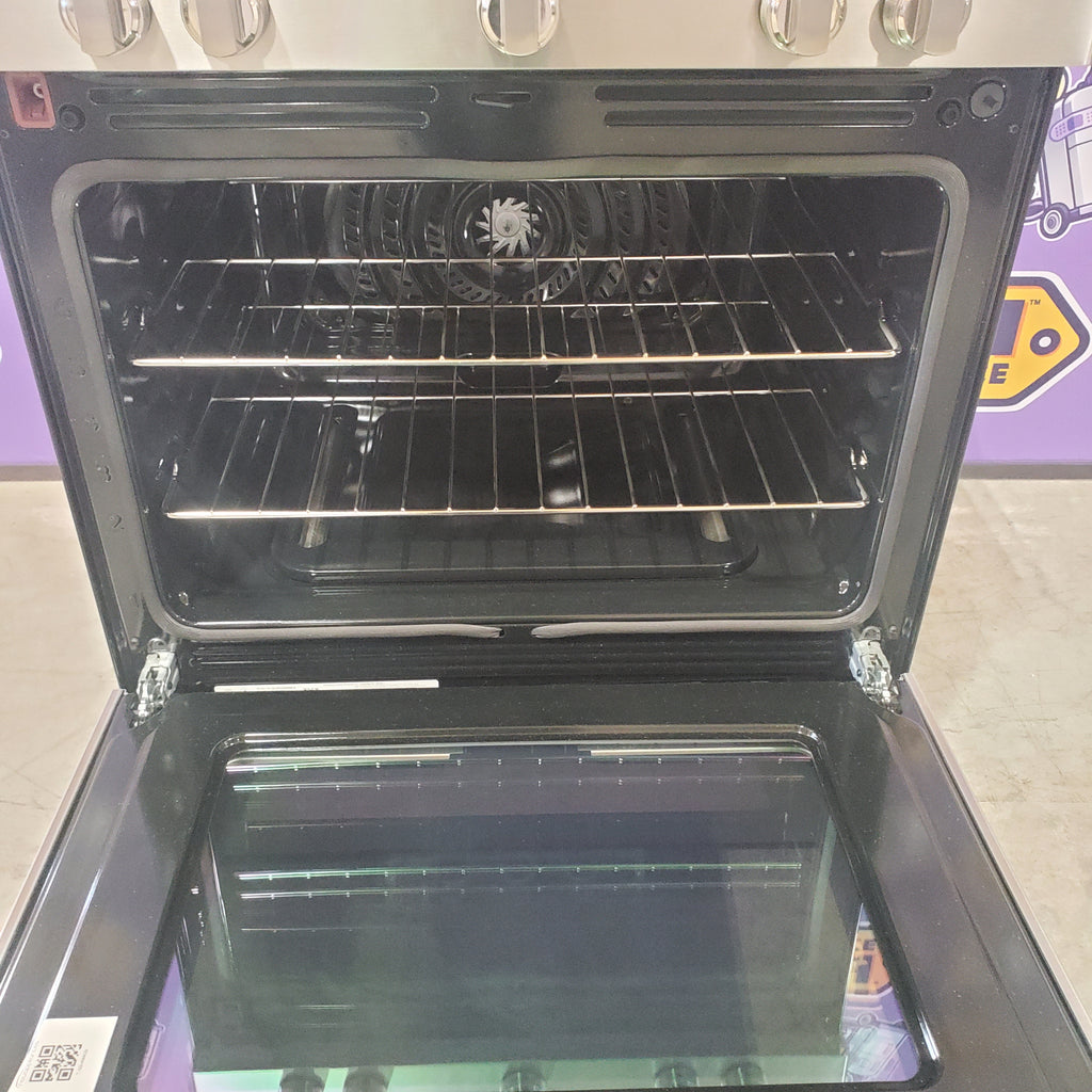 Pictures of Frigidaire Gallery 30 in. 6 cu. ft. 5 Burner Slide-In Gas Range with Total Convection and Air Fry, Smudge Proof Stainless Steel-GCRG3060BF-Open Box - Neu Appliance Outlet - Discount Appliance Outlet in Austin, Tx