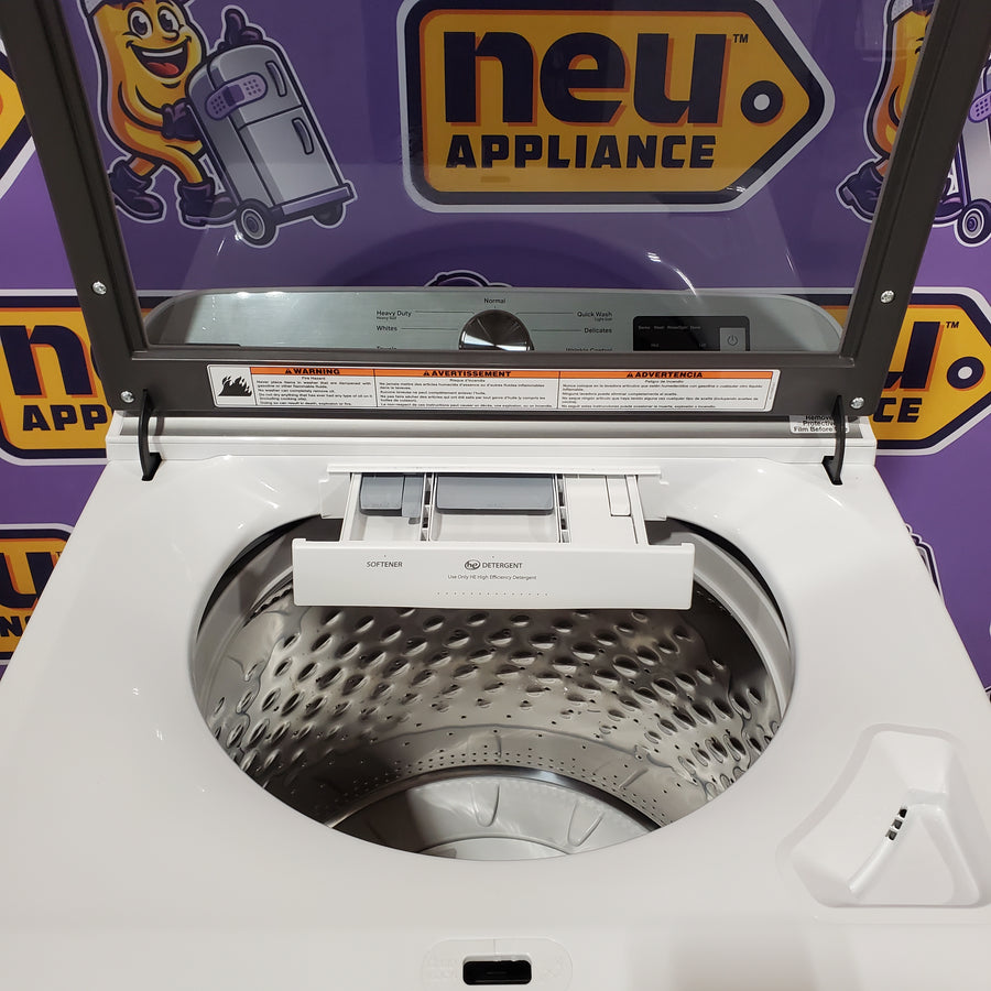 Maytag Top Load 4.8 cu ft Washer with Deep Fill and Slow-Close Glass Lid 30134SD166 - MVW6200KW - Scratch & Dent (Moderate)