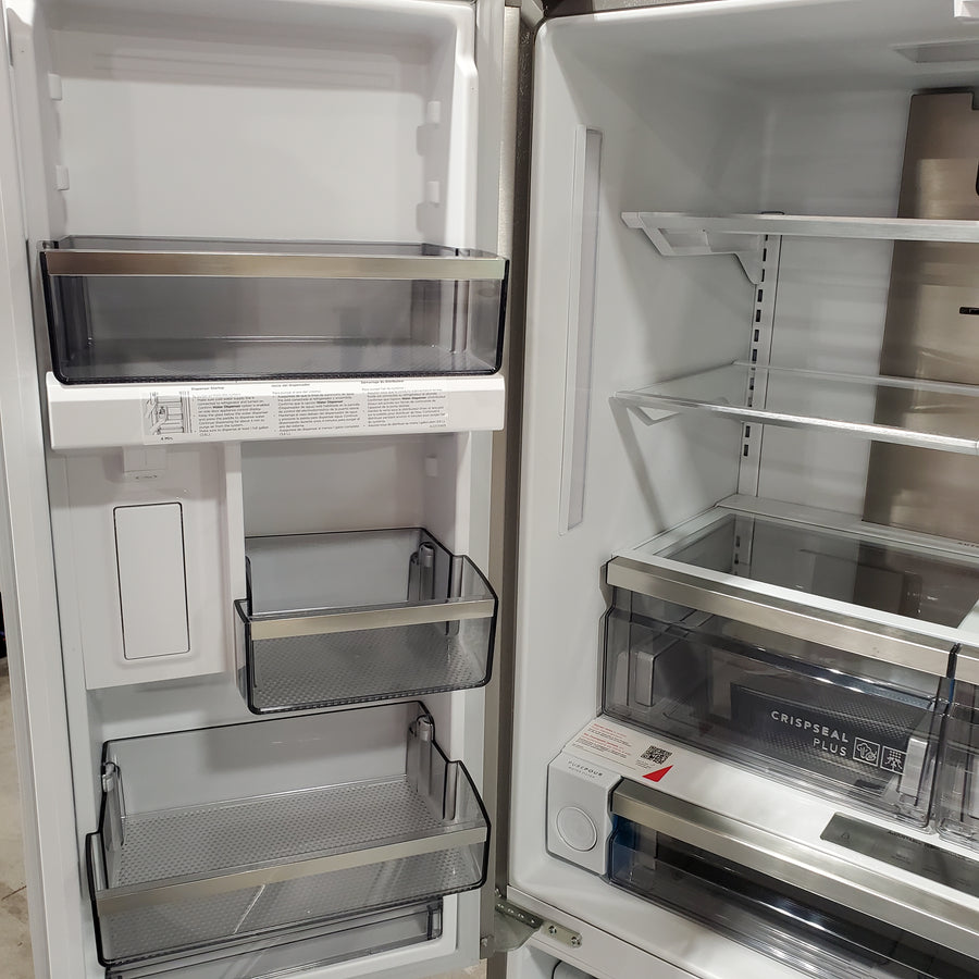 Frigidaire Professional Stainless Steel Counter Depth 3 Door French Door 23 Cu. Ft. Refrigerator with Adjustable Temperature Drawer and CrispSeal Plus Crispers 31132SD85 - PRFG2383AFC - Scratch and Dent (Minor)