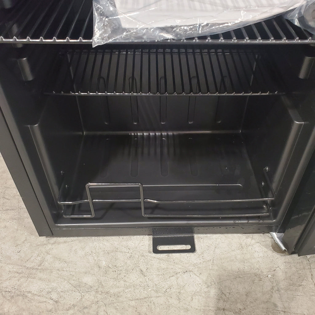 HOOURE 128Cans 3.2 Cu.Ft Glass Door Mini Fridge for Drink Beer Soda Wine, with 4 Adjustable Removable Shelves in Stainless Steel 25133SD535 - TAYL86 - Scratch & Dent (Minor)