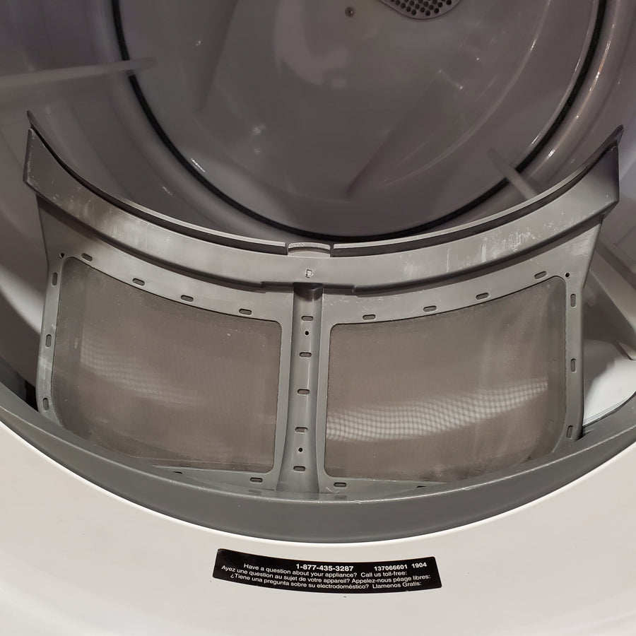 Electrolux 8.0 Cu. Ft. Stackable Gas Dryer with Steam and LuxCare Dry System in White 31134SD187 - ELFG7537AW - Scratch & Dent (Minor)