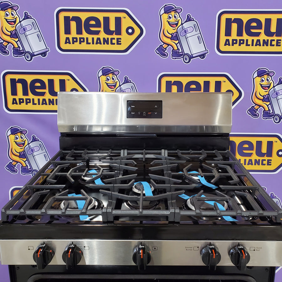 Frigidaire 5 Burner Gas Range with Even Baking Technology in Stainless Steel 20531SD506 - FCRG3052BS - Scratch & Dent (Minor)