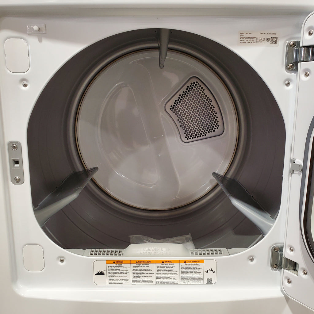 LG 7.3 cu. ft. Ultra Large Capacity Electric Dryer with Sensor Dry Technology 3SD905 - DLE7150W - Scratch & Dent (Minor)