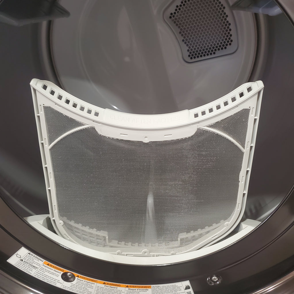 Pictures of LG TurboSteam 7.4-cu ft Stackable Vented Gas Dryer with Steam Cycle in Black Steel 31135SD242 - DLGX4201B - Scratch & Dent (Minor) - Neu Appliance Outlet - Discount Appliance Outlet in Austin, Tx