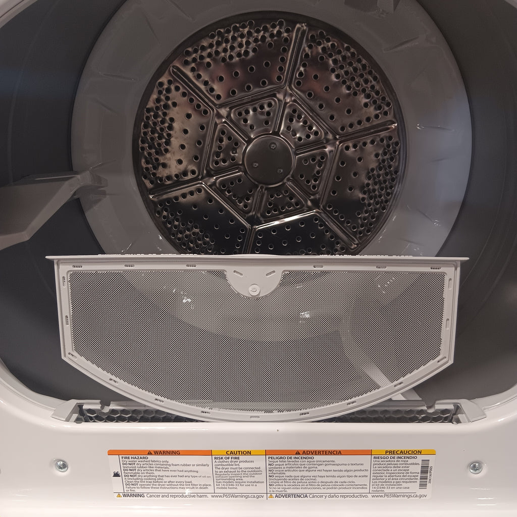 Pictures of Hotpoint 6.2 cu. ft. Capacity Electric Dryer with Up To 120 ft. Venting and Shallow Depth 251310SD909 - HTX26EASWWW - Scratch & Dent (Moderate) - Neu Appliance Outlet - Discount Appliance Outlet in Austin, Tx