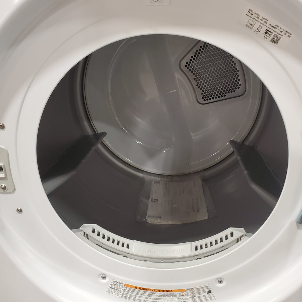 LG 7.4 cu. ft. ENERGY STAR Electric Vented Dryer with Sensor Dry and SmartThinQ Technology 6SD73 - DLE3400W - Scratch & Dent (Minor)