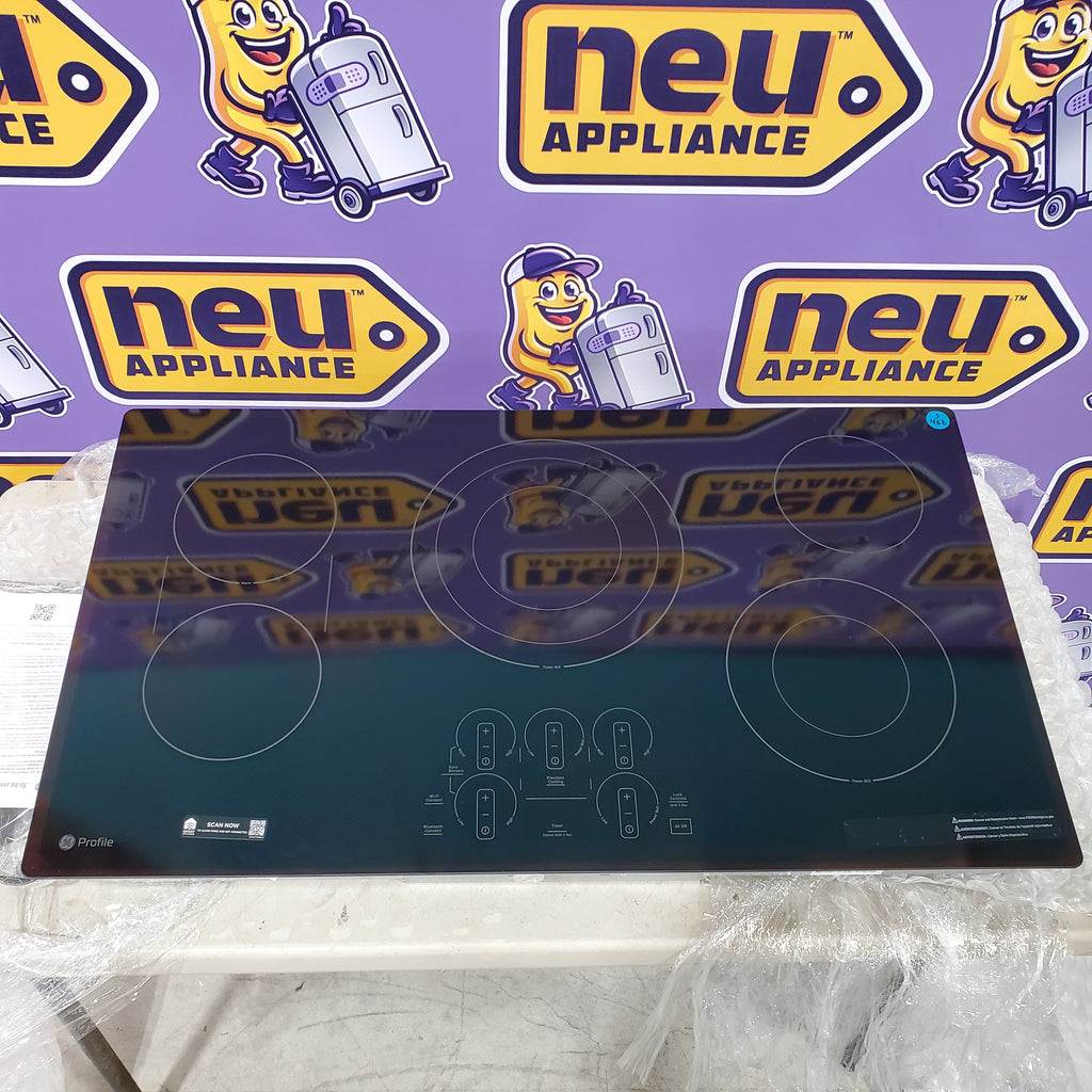 Pictures of Ge Profile Black Built- In Touch Control Electric 36" Cooktop with Synchronized Elements and Precise Temperature Control PEP7036DTBB - Open Box - Neu Appliance Outlet - Discount Appliance Outlet in Austin, Tx