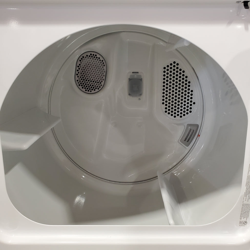 Pictures of Maytag Top Load 4.8 cu ft Washer with Deep Fill and Slow-Close Glass Lid MVW6200KW - Scratch & Dent (Moderate) and Maytag 7.0 cu. ft Top Load Gas Dryer with Moisture Sensing 16199 - MGD6200KW - Scratch and Dent (Moderate) - Neu Appliance Outlet - Discount Appliance Outlet in Austin, Tx