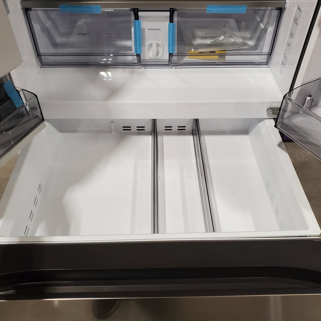 Pictures of Samsung 29 cu. ft. Bespoke 4-Door French Door Refrigerator with Beverage Center™ in Stainless Steel 4SD412 - RF29BB8600QL - Scratch & Dent (Minor) - Neu Appliance Outlet - Discount Appliance Outlet in Austin, Tx