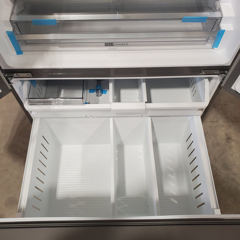 Pictures of Whirlpool Fingerprint Resistant Stainless Steel French Door 31 Cu. Ft. Refrigerator with Total Coverage Cooling WRFF3136SZ - Open Box - Neu Appliance Outlet - Discount Appliance Outlet in Austin, Tx
