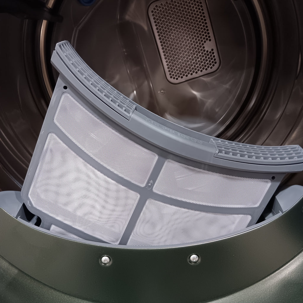 GE Profile™ 5.5 cu. ft. Capacity Smart Front Load ENERGY STAR® Steam Washer PFW955SPWGN - New Box and GE Profile 7.8-cu ft Stackable Vented Gas Dryer with Steam Cycle in Carbon Graphite 16204 - PFD95GSPWDS - Scratch & Dent (Minor)