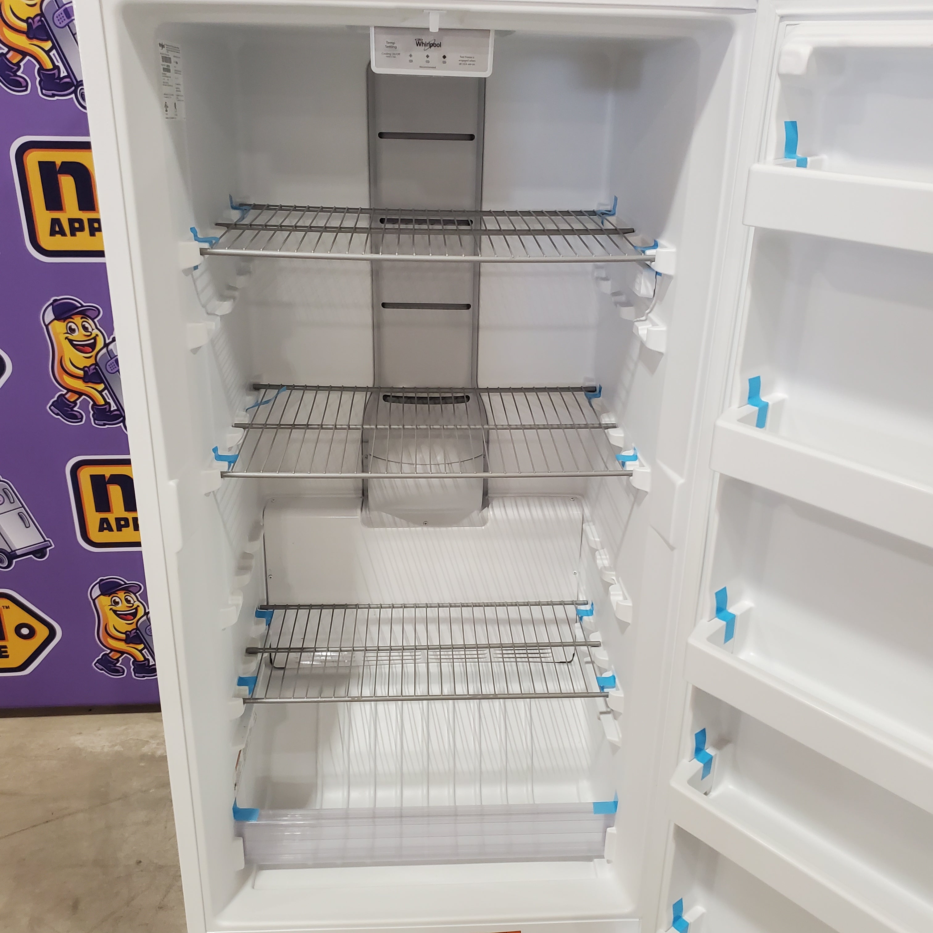 Whirlpool 16 cu. ft. Upright Freezer with LED Lighting WZF34X16DW