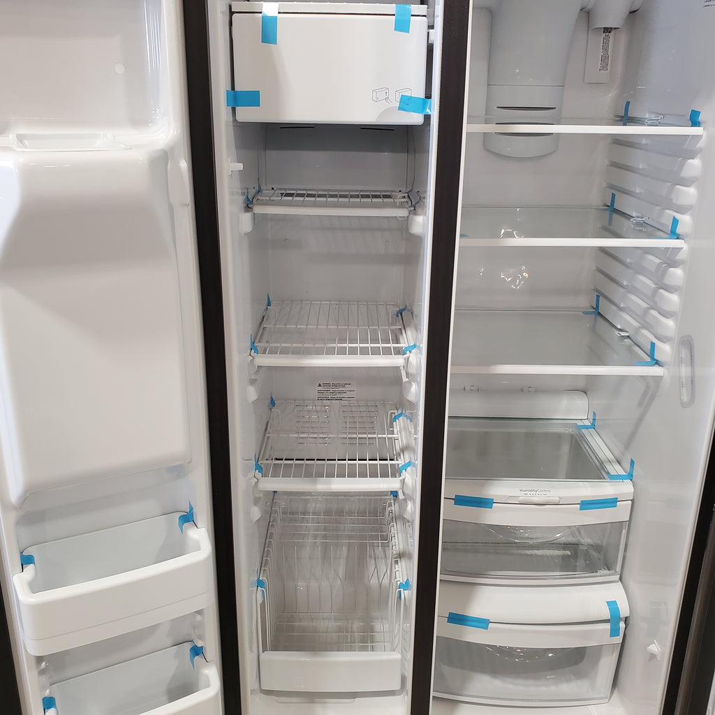 Pictures of GE® 25.3 Cu. Ft. Side-By-Side Refrigerator with Ice Maker, Water and Ice Dispenser GSS25GMPES - Open Box - Neu Appliance Outlet - Discount Appliance Outlet in Austin, Tx