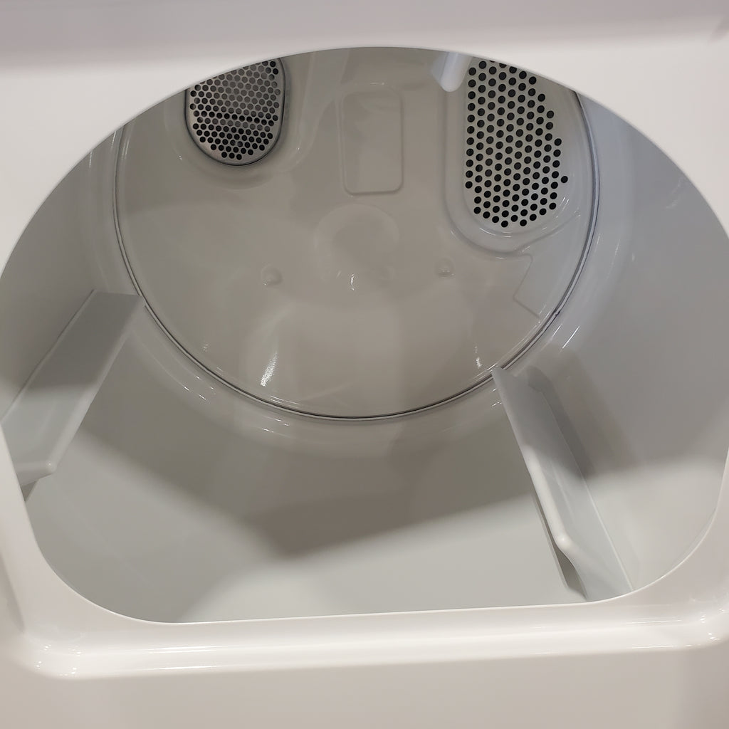 Amana 3.8 Cu. Ft. Top Load Washer with High Efficiency Agitator NTW4519JW - Scratch & Dent (Minor) and Amana 6.5 Cu. Ft. Electric Dryer with Wrinkle Prevent Option 16053 - NED4655EW - Open Box