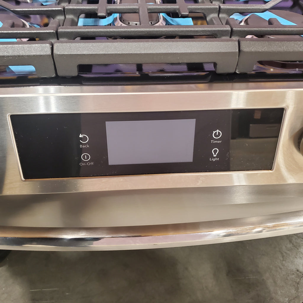 Pictures of Frigidaire Slide-in Gas Stainless Steel Range with Steam Clean with Five Burner Cooktop and Even Baking Technology 20531SD468 - FCFG3062AS - Scratch & Dent (Minor) - Neu Appliance Outlet - Discount Appliance Outlet in Austin, Tx