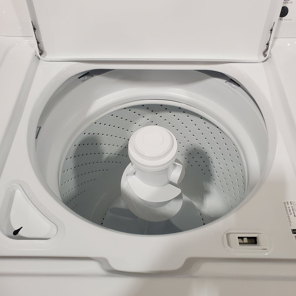 Pictures of Amana Top Load 3.5 Cu. Ft. Washer with Dual Action Agitator, Porcelain Tub, and Late Lid Lock NTW4516FW - Open Box - Neu Appliance Outlet - Discount Appliance Outlet in Austin, Tx