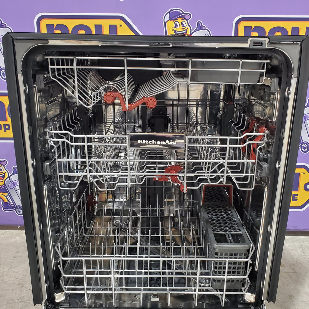 Pictures of KitchenAid 24-in Front Control Built-in Dishwasher with Third Rack, ProWash, ProDry Max , 44-Decibel 30131SD49 - KDFS424S - Scratch & Dent (Minor) - Neu Appliance Outlet - Discount Appliance Outlet in Austin, Tx