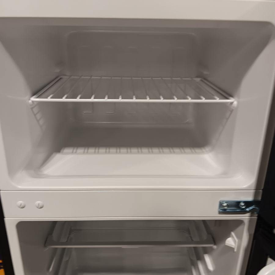 Vissani 4.5 cu. ft. 2-Door Mini Refrigerator in Platinum Steel with Freezer HVDR45PS - Scratch & Dent (Moderate)
