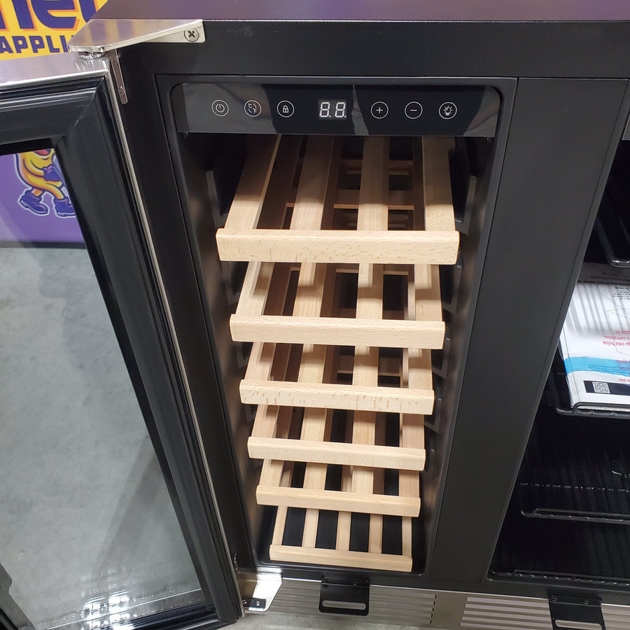 BODEGA Cooler 24" Wine and Beverage Cooler Dual Zone 19 Bottles and 57 Cans JC-115DR - Scratch & Dent (Minor)