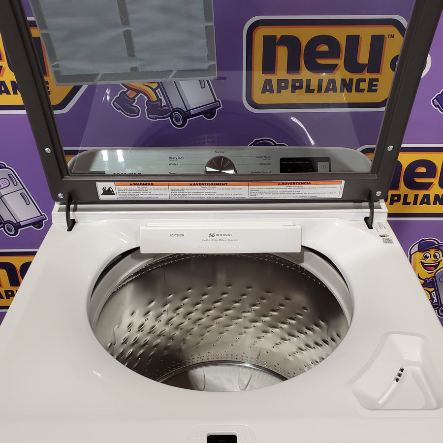 Maytag Top Load 4.8 cu ft Washer with Deep Fill and Slow-Close Glass Lid 30134SD176 - MVW6200KW - Scratch & Dent (Minor)