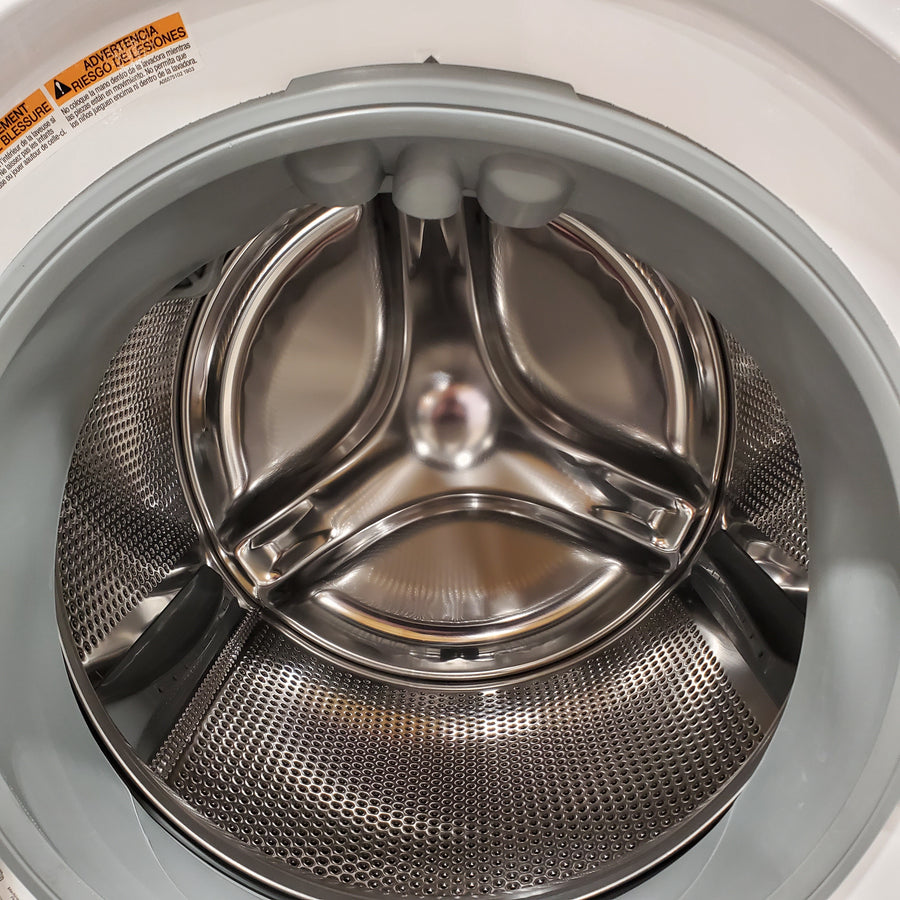 Electrolux 4.5 Cu.Ft. Stackable Front Load Washer with Steam and SmartBoost Wash System ELFW7637AW  - Scratch & Dent (Moderate) and Electrolux 8.0 cu. ft. Front Load Electric Dryer with Perfect Steam 16182 - ELFE7637AW - Open Box