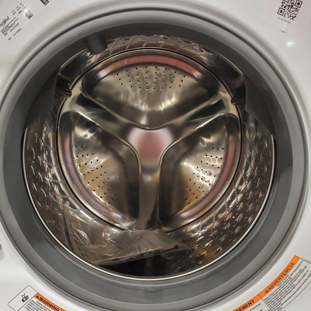 Pictures of Whirlpool White Front Load Energy Star 4.5 Cu. Ft. Washer with Tumble Fresh Option and Sanitize Cycle with Oxi WFW4720RW - Scratch and Dent (Minor) - Neu Appliance Outlet - Discount Appliance Outlet in Austin, Tx