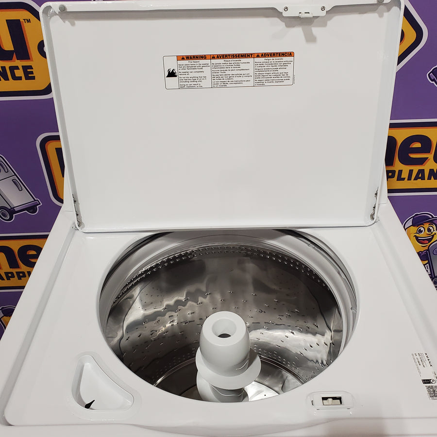 Amana Top Load 3.8 Cu. Ft. Washer with High Efficiency Agitator in White 22132SD124 - NTW4519JW - Scratch & Dent (Minor)