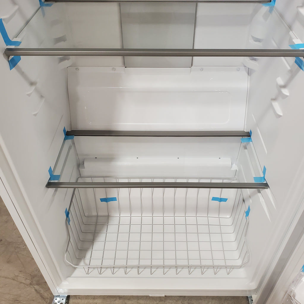 Pictures of Frigidaire 20 Cu. Ft. ENERGY STAR Garage Ready White Upright Freezer with EvenTemp™ Cooling System - FFUE2024AW - Scratch & Dent - Minor - Neu Appliance Outlet - Discount Appliance Outlet in Austin, Tx