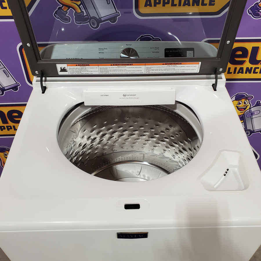 Maytag Top Load 4.8 cu ft Washer with Deep Fill and Slow-Close Glass Lid 30134SD178 - MVW6200KW - Scratch & Dent (Moderate)