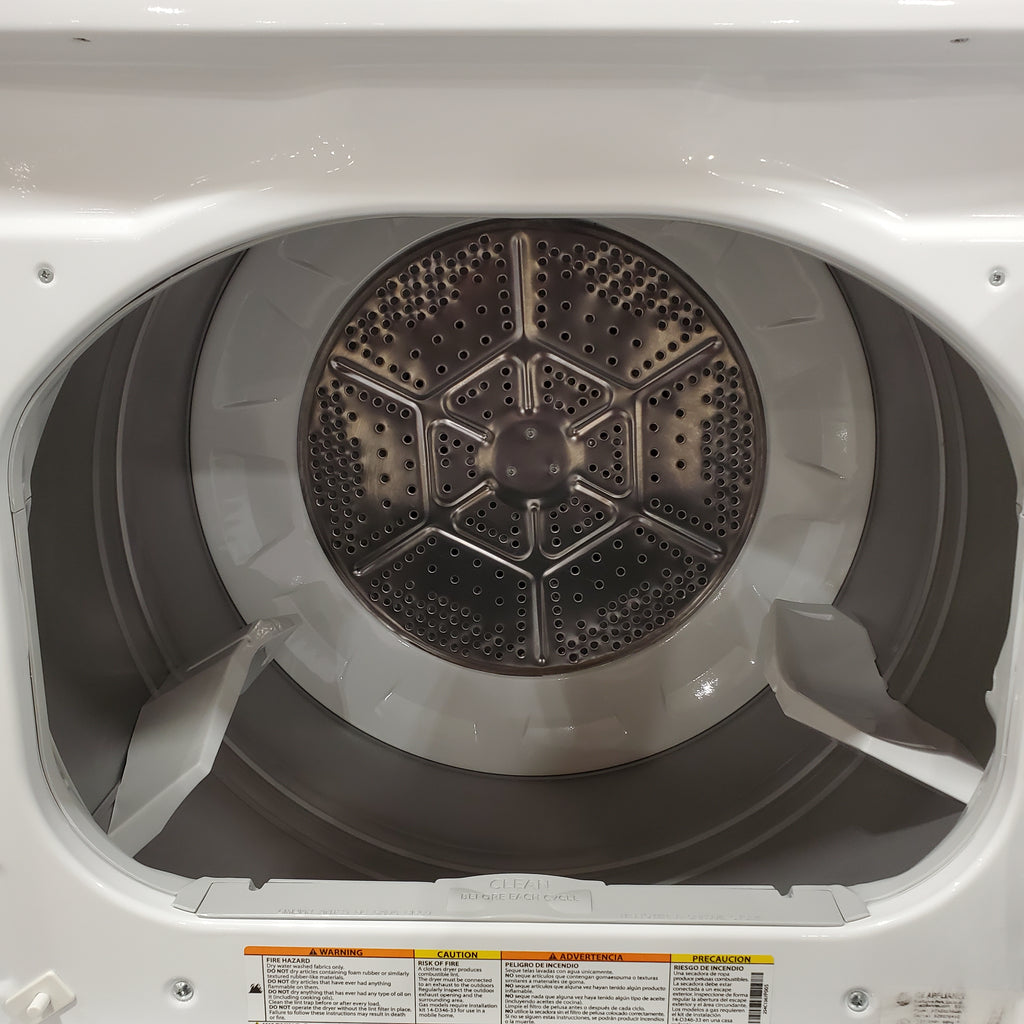 Hotpoint 6.2 cu. ft. Capacity Electric Dryer with Up To 120 ft. Venting and Shallow Depth 25137SD712 - HTX26EASWWW - Scratch & Dent (Minor)