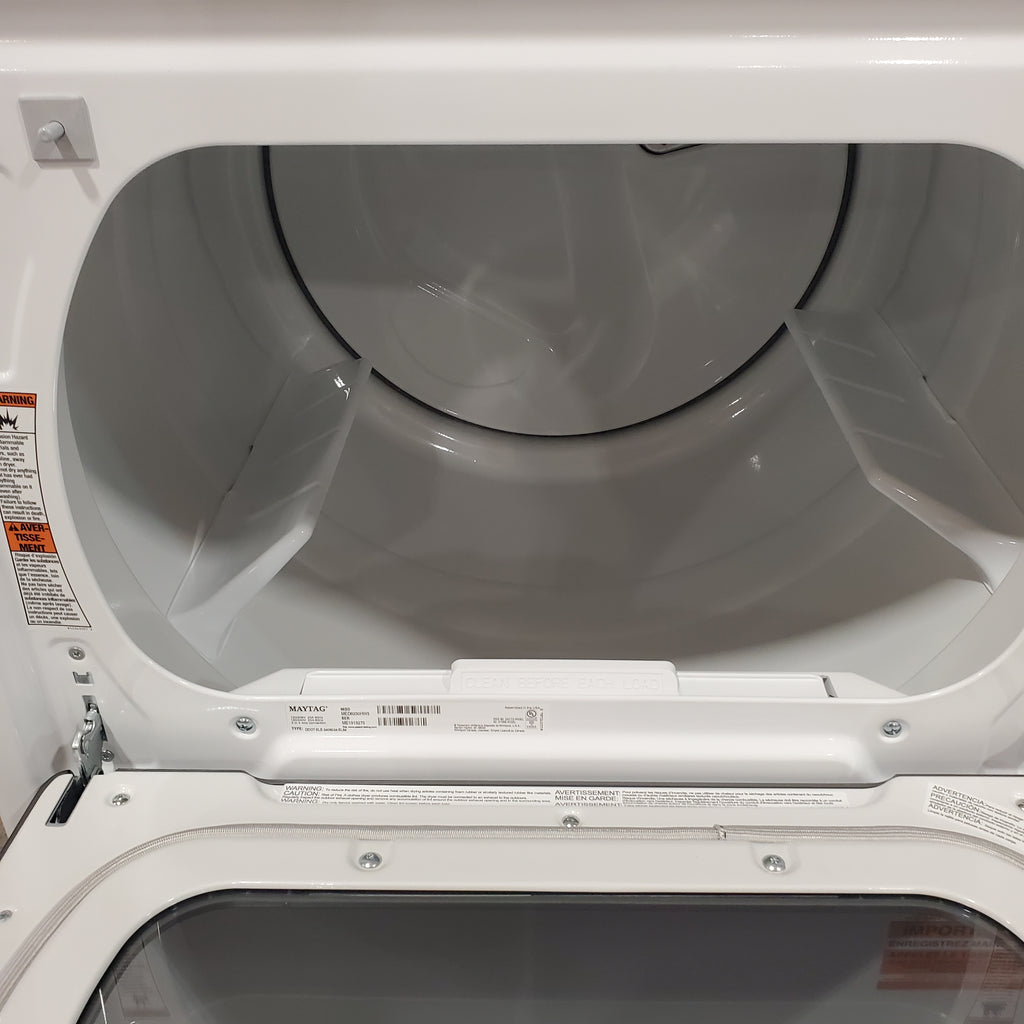 Maytag 5.3 cu. ft. Smart Top Load Washer with Extra Powe  MVW7232HW3 - Scratch & Dent (Minor) and Maytag Smart 7.4 cu. ft. Electric Dryer with Extra Power and Advanced Moisture Sensing 16066 - MED6230HW - Scratch & Dent (Minor)