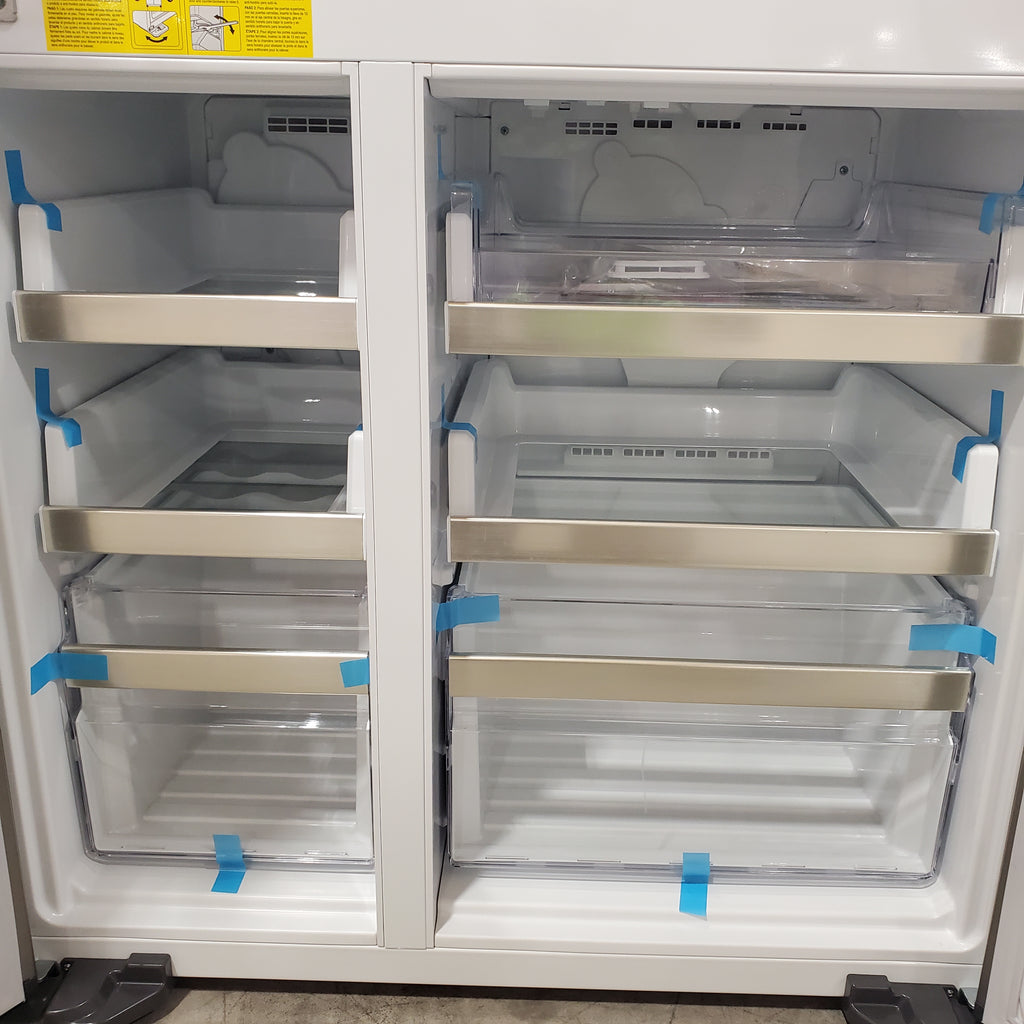 Pictures of Frigidaire Gallery 22 Cu. Ft. Counter-Depth 4-Door Energy Star Certified Refrigerator in Smudge-Proof Stainless Steel GRQC2255BF - Scratch & Dent (Minor) - Neu Appliance Outlet - Discount Appliance Outlet in Austin, Tx