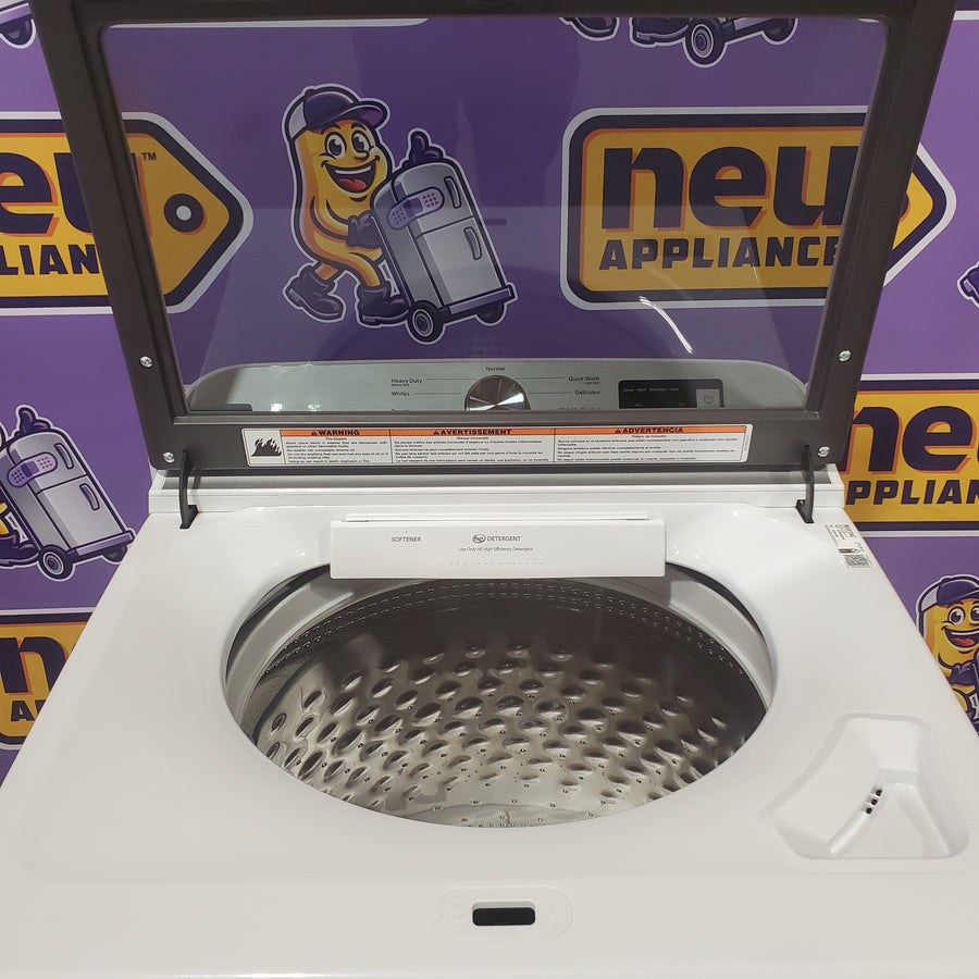 Maytag Top Load 4.8 cu ft Washer with Deep Fill and Slow-Close Glass Lid 30133SD126 - MVW6200KW - Scratch & Dent (Minor)