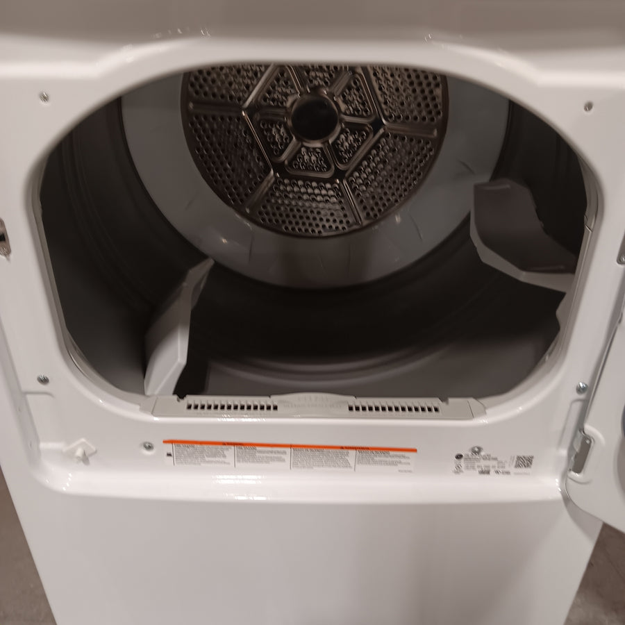 GE White Top Load 4.0 Cu. Ft. Capacity Washer with Stainless Steel Wash Basket GTW325ASWWW - New in Box and GE White Electric Aluminized Alloy Drum 7.2 Cu. Ft. Dryer with Sensor Dry and Extended Tumble 16238 - GTD45EASJWS - Certified Refurbished