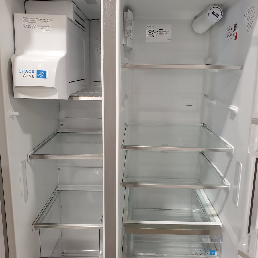 Frigidaire Gallery Smudge Proof Stainless Steel 26 Cu. Ft. Side by Side Refrigerator with Bright LED Lighting GRSS2652AF - Scratch & Dent (Moderate)