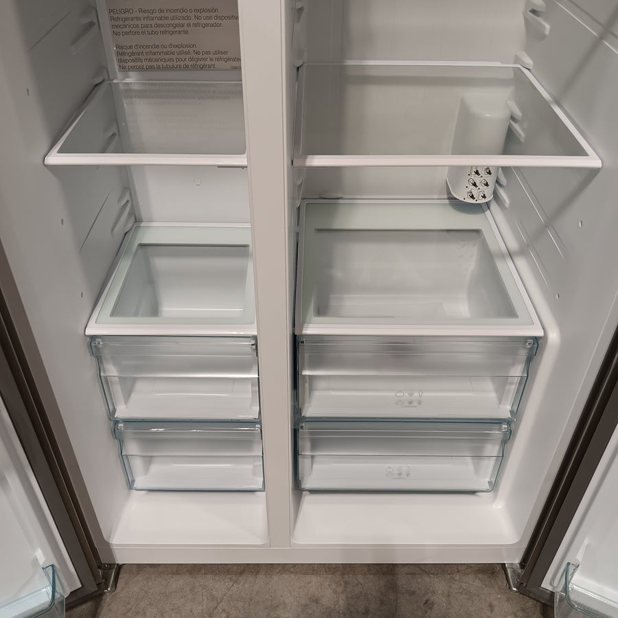 Kenmore 20-cu ft Counter-Depth Side-by-Side Refrigerator with Ice Maker,Water and Ice Dispenser ENERGY STAR Certified 22137396 - 897.51805320 - Scratch & Dent (Minor)