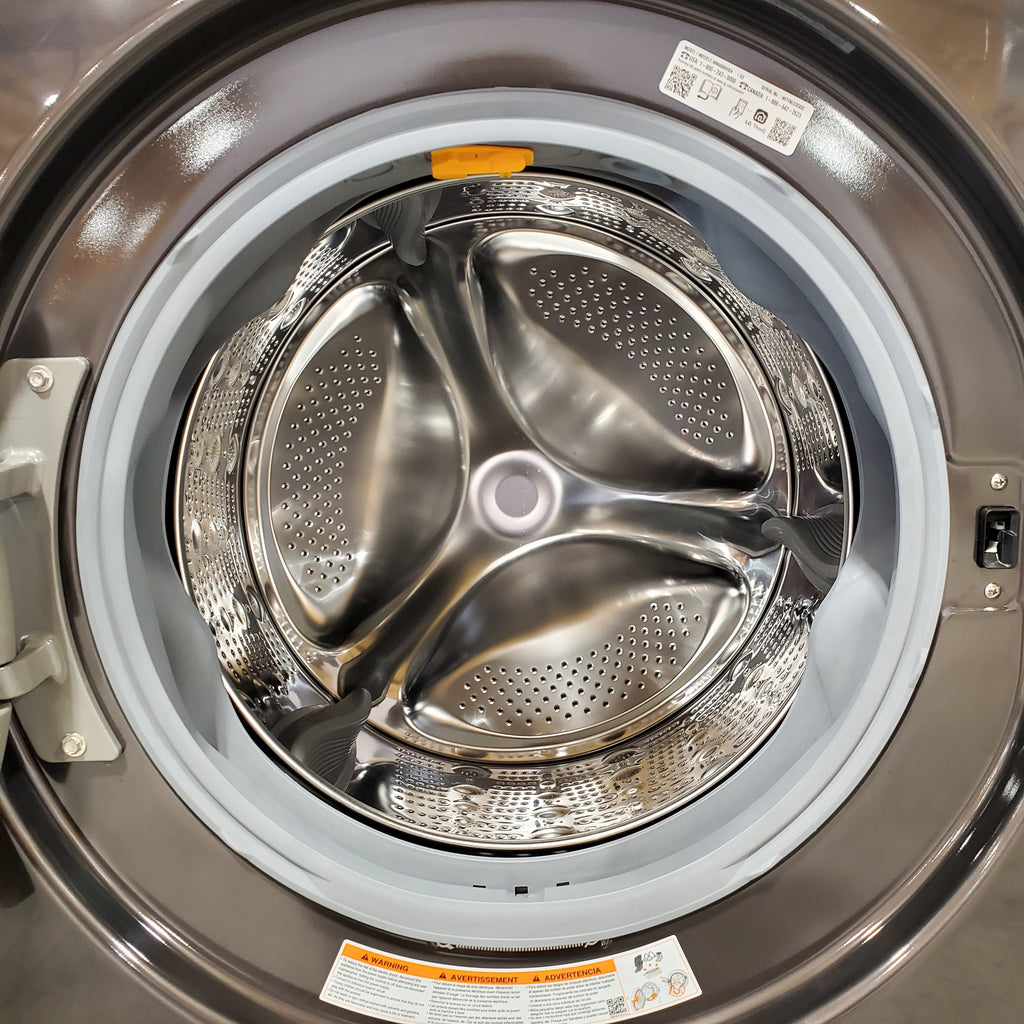 Pictures of LG Stackable Smart Front Load 4.5 Cu. Ft. Washer with TurboWash 360 Technology in Black Steel WM4000HBA - Scratch & Dent (Minor) - Neu Appliance Outlet - Discount Appliance Outlet in Austin, Tx