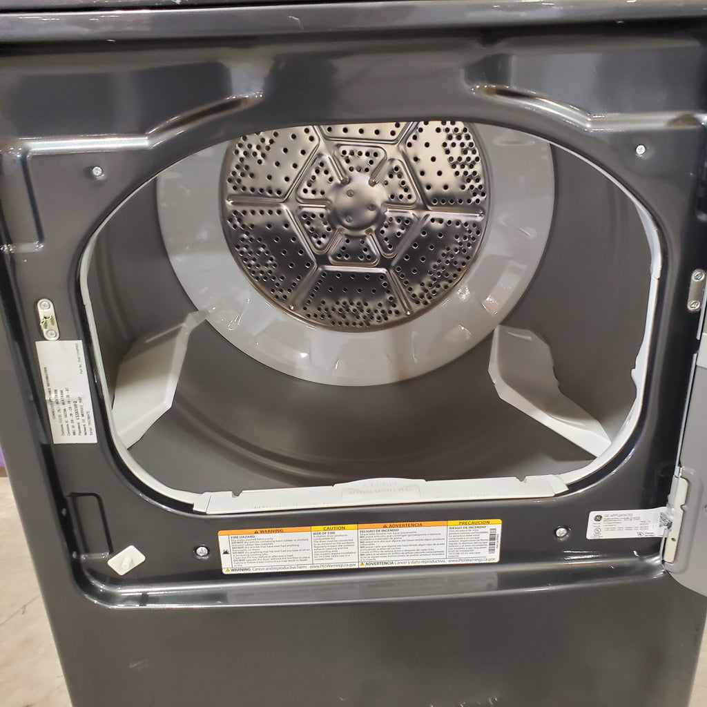 Pictures of Diamond Gray ENERGY STAR GE Profile 7.4 cu . ft. Electric Dryer with 120 ft. Venting - Certified Refurbished - Neu Appliance Outlet - Discount Appliance Outlet in Austin, Tx